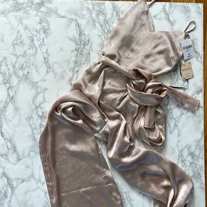 Forever21 metallic jumpsuit